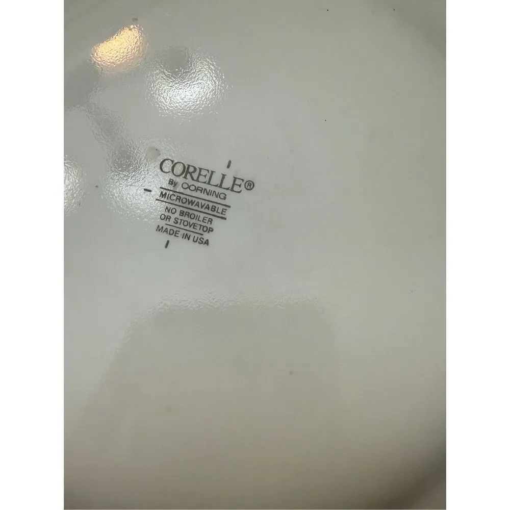 Vintage Corelle by Corning Fruit Basket 7.25” Plates, Set of 8 Salad Plates, Ret
